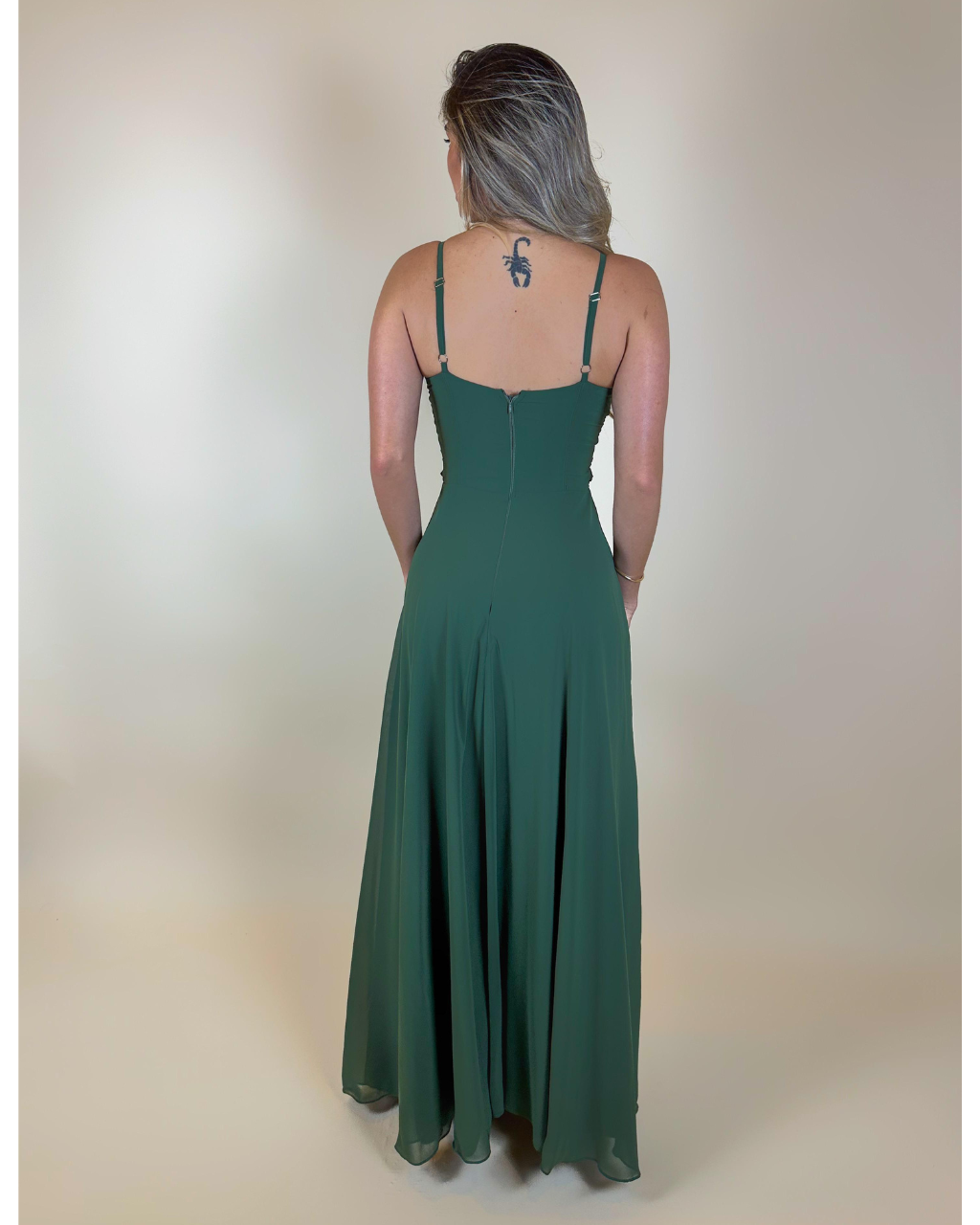 Vestido Longo Ref. 047970 - VERDE OLIVA