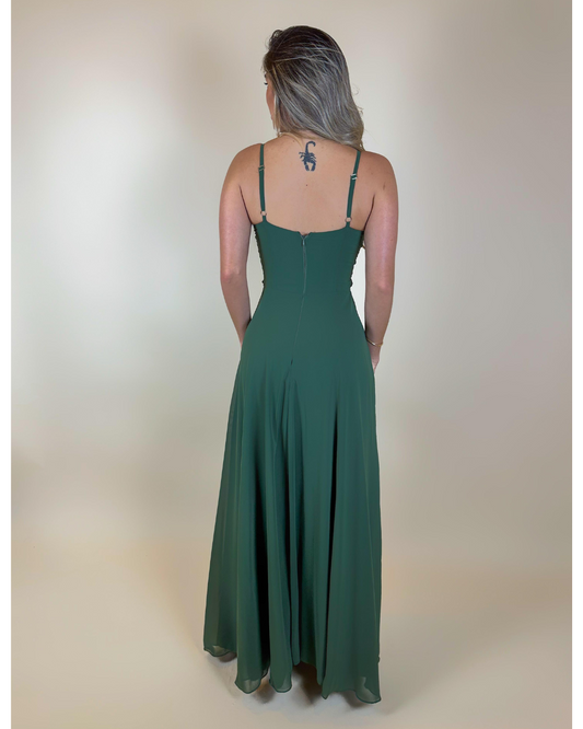 Vestido Longo Ref. 047970 - VERDE OLIVA
