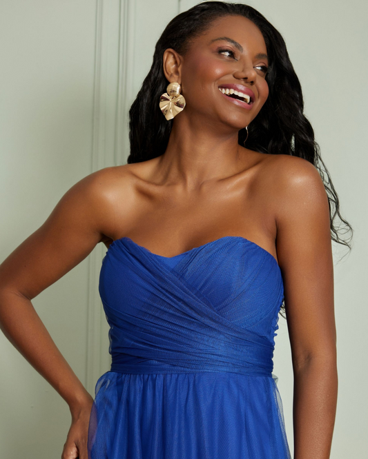 Vestido Tule Ref. 046915 - AZUL ROYAL