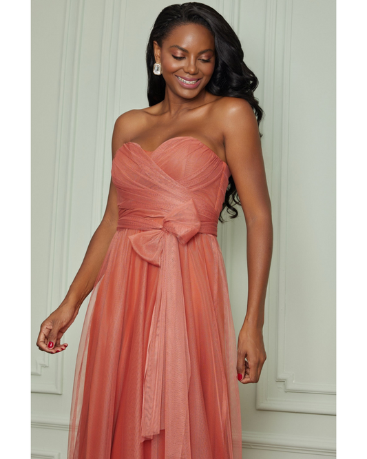 Vestido Tule Ref. 046915 - TERRACOTA
