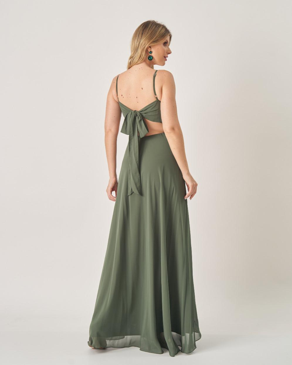 Vestido Longo Ref. 047152 - VERDE OLIVA