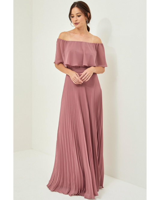 Vestido Longo Ref. 045797 - ROSE ESCURO