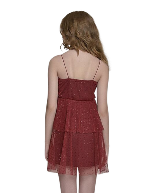 Vestido Tule Ref. 046281 - MARSALA