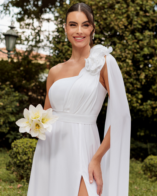Vestido Longo Ref. 048829 - BRANCO