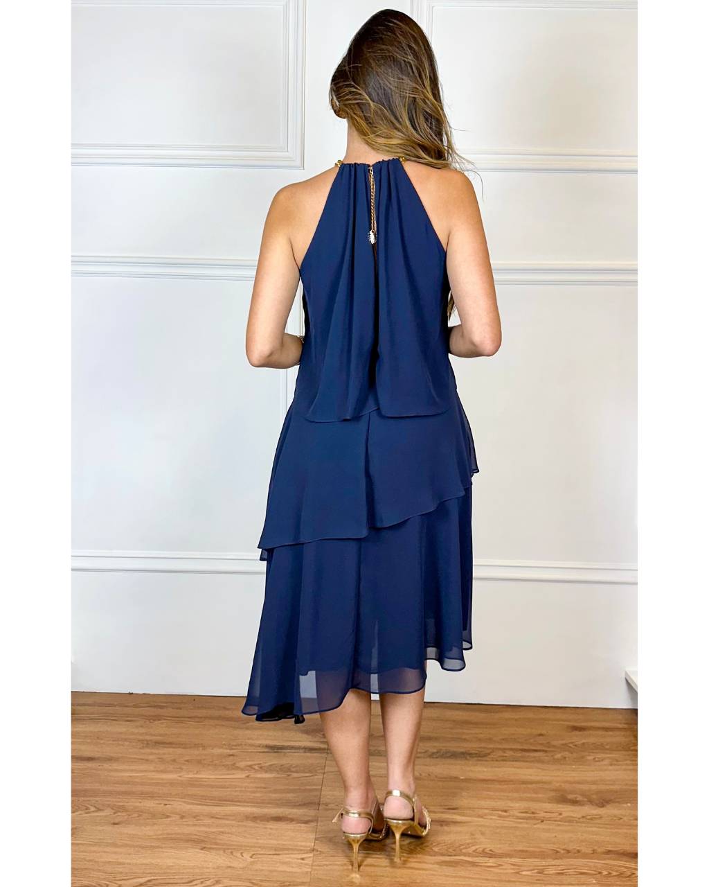 Vestido Midi Ref. 048952 - MARINHO