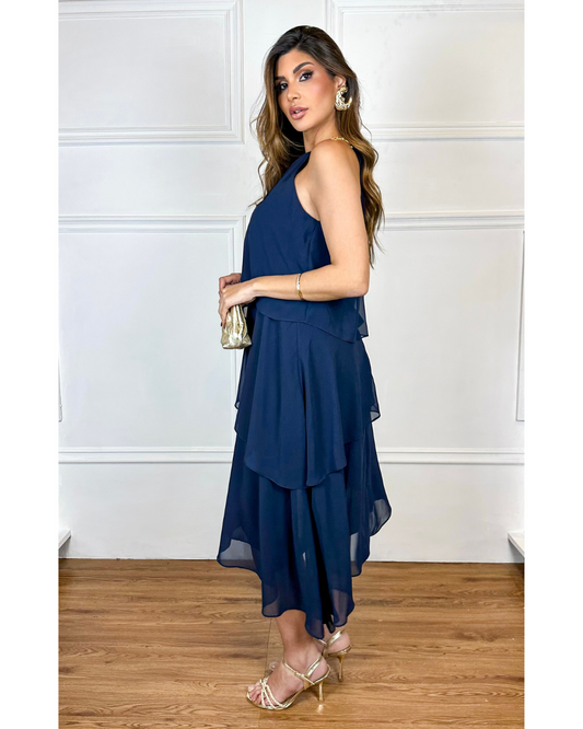 Vestido Midi Ref. 048952 - MARINHO