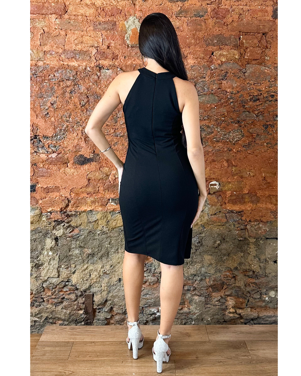 Vestido Crepe Ref. 042592 - PRETO