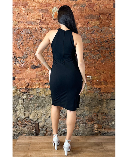 Vestido Crepe Ref. 042592 - PRETO