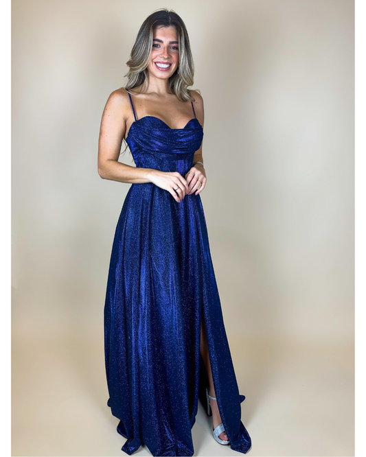 Vestido Longo Ref. 047964 - MARINHO
