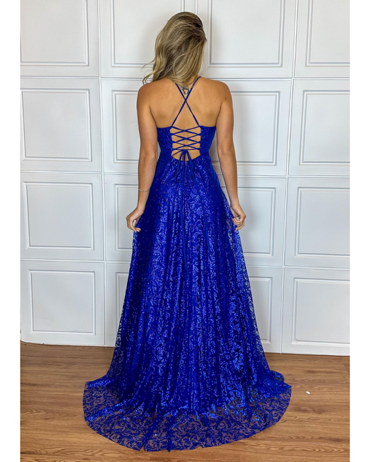 Vestido Longo Ref. 047151 - AZUL ROYAL