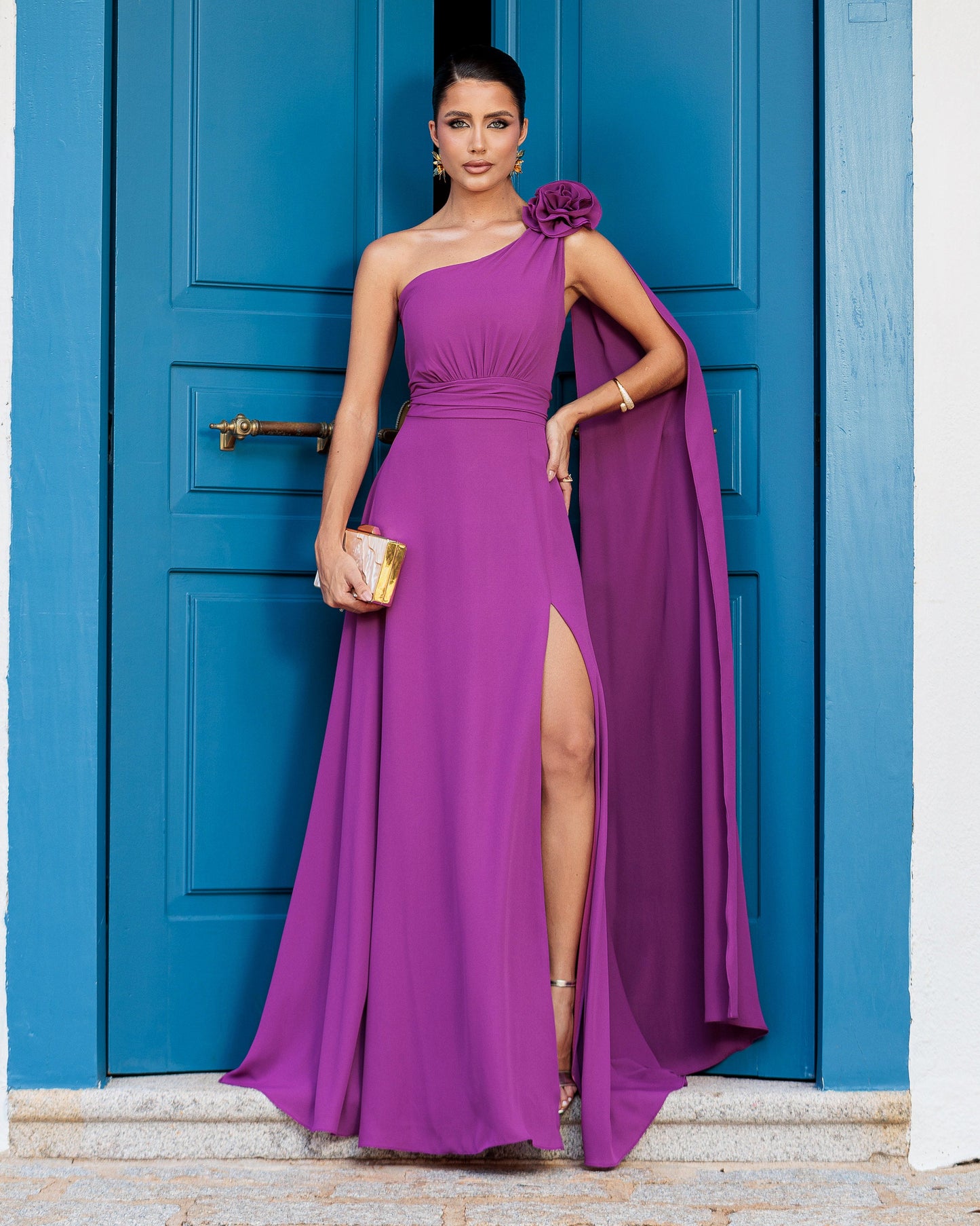 Vestido Longo Ref. 048102 - FUCSIA