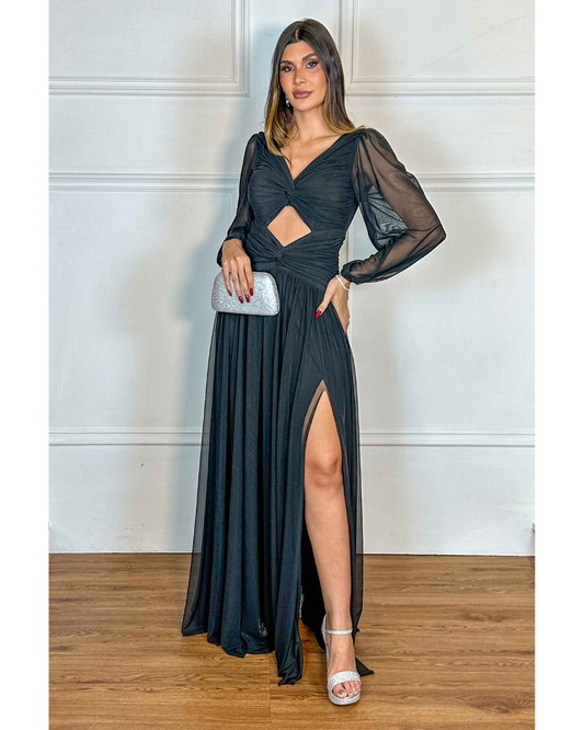 Vestido Longo Ref. 047884 - PRETO