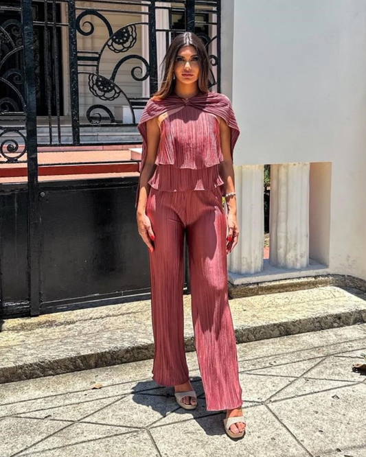 Conjunto Plissado Ref. 049254 - ROSE