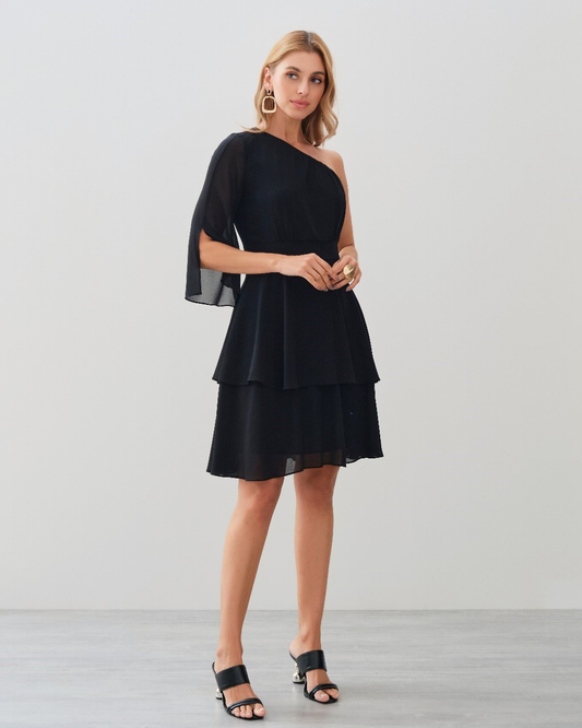 Vestido Crepe Ref. 049072 - PRETO