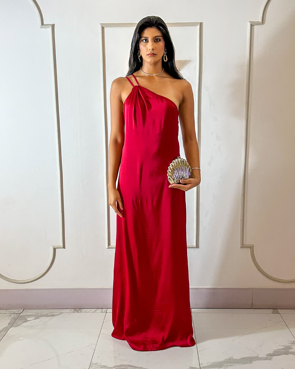 Vestido Cetim Ref. 049044 - MARSALA