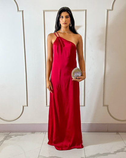 Vestido Cetim Ref. 049044 - MARSALA