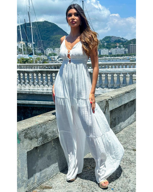 Vestido Crepe Ref. 049277 - BRANCO