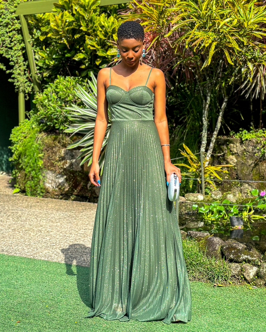 Vestido Longo Ref. 046422 - VERDE OLIVA