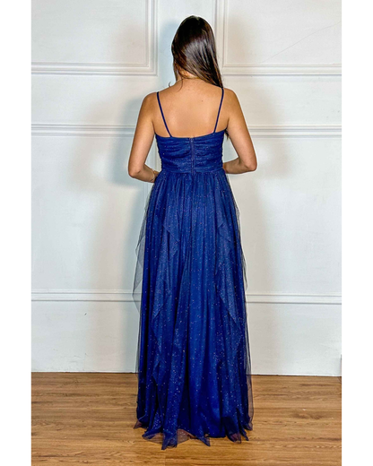 Vestido Glitter Ref. 049042 - MARINHO