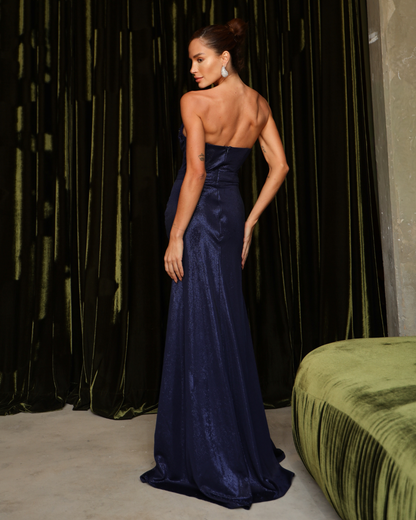 Vestido Lamê Ref. 049262 - MARINHO