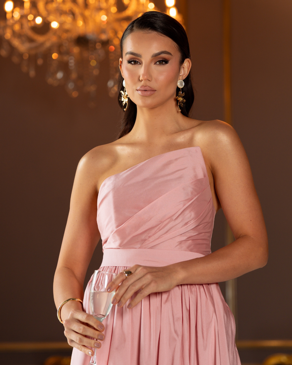 Vestido Tafetá Ref. 049111 - ROSE