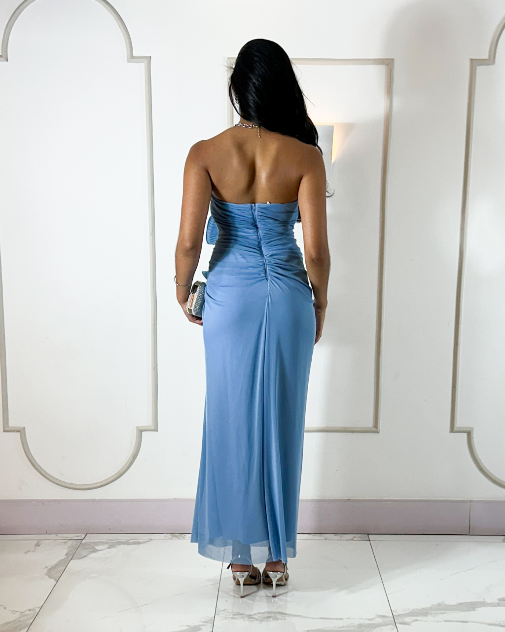 Vestido Tule Ref. 049051 - AZUL SERENITY