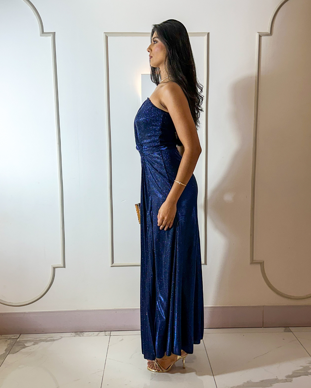 Vestido Lurex Ref. 049027 - MARINHO