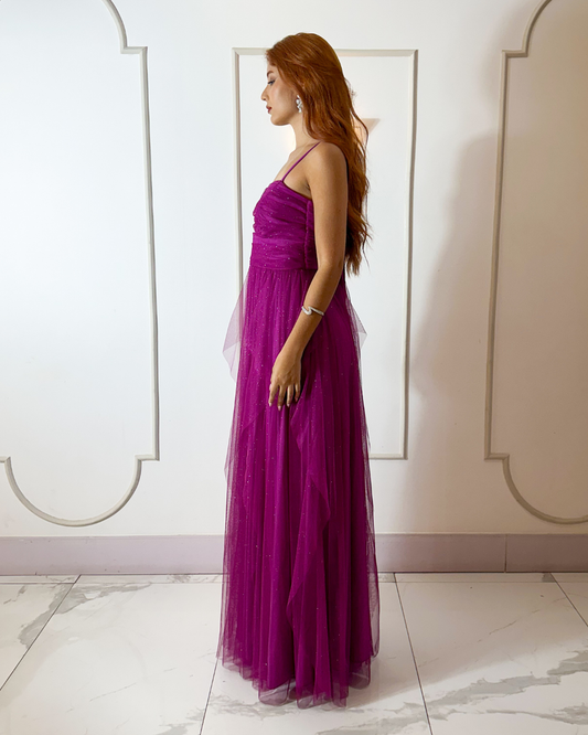 Vestido Glitter Ref. 049042 - FUCSIA