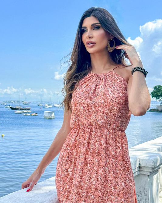 Vestido Estampado Ref. 049162 - TERRACOTA