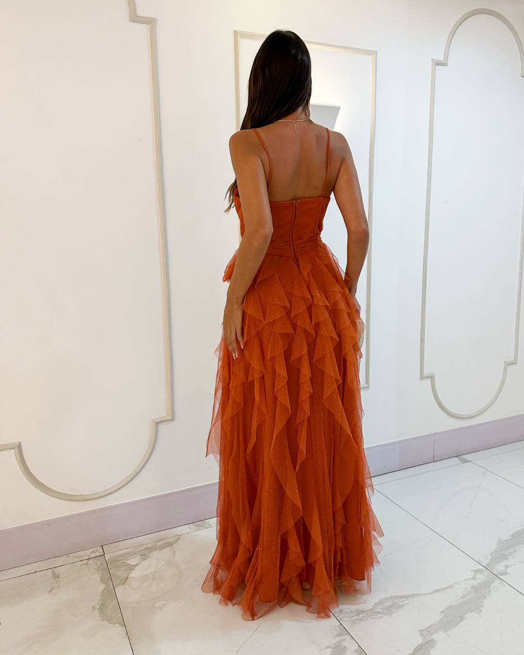 Vestido Longo Ref. 047244 - TERRACOTA