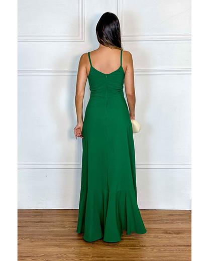 Vestido Longo Ref. 049108 - VERDE BANDEIRA