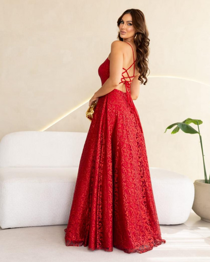 Vestido Tule Glitter Ref. 048997 - MARSALA