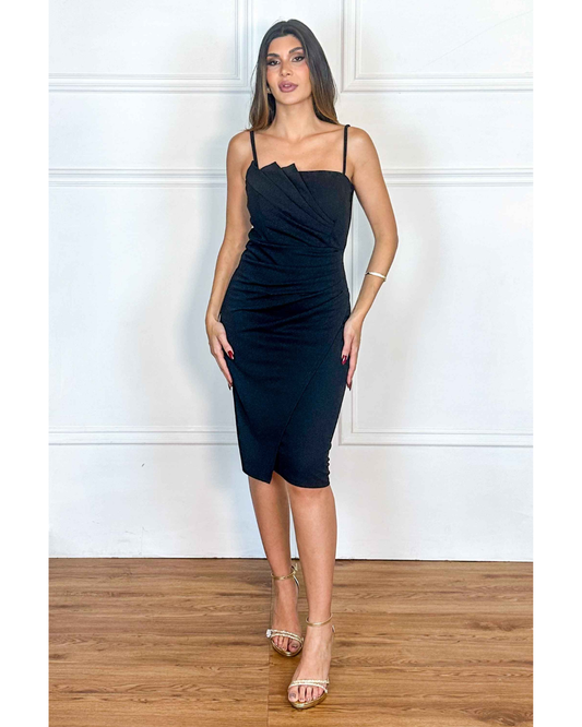 Vestido Crepe Ref. 048849 - PRETO