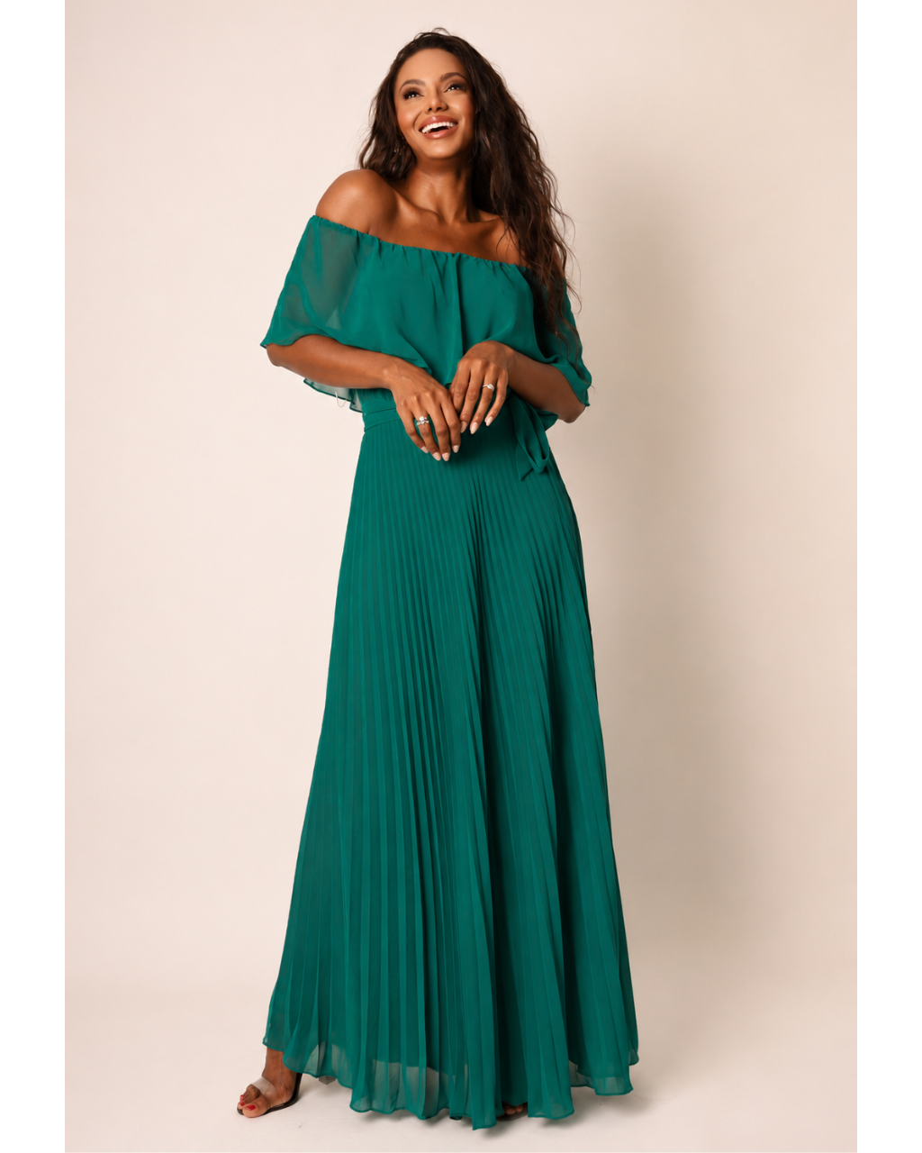 Vestido Longo Ref. 045797 - VERDE ESMERALDA