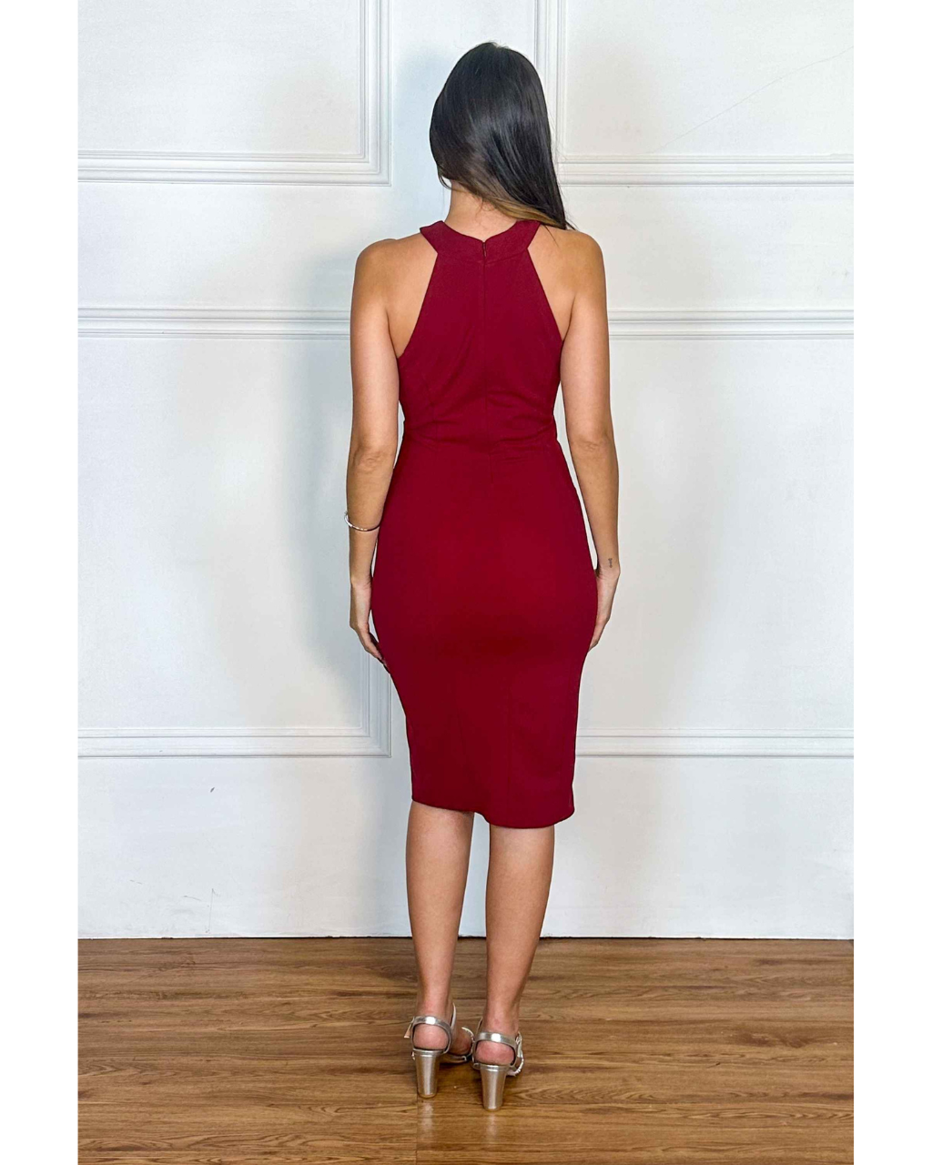 Vestido Crepe Ref. 042592 - VINHO