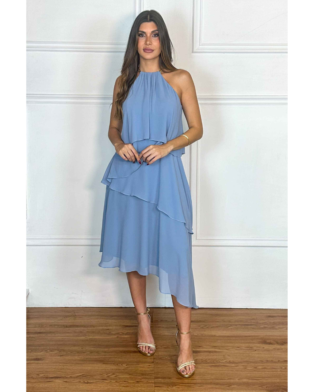 Vestido Midi Ref. 048952 - AZUL SERENITY
