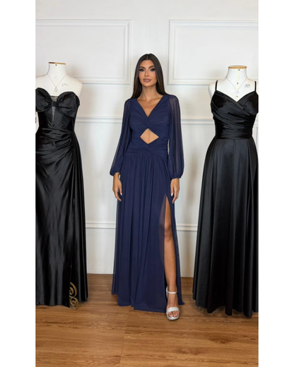 Vestido Longo Ref. 047884 - MARINHO