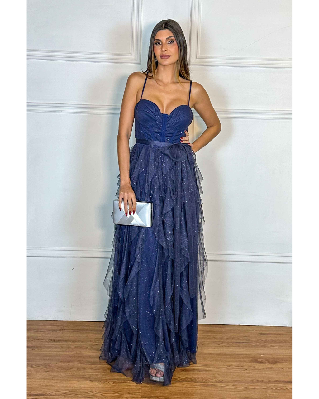 Vestido Longo Ref. 047244 - MARINHO