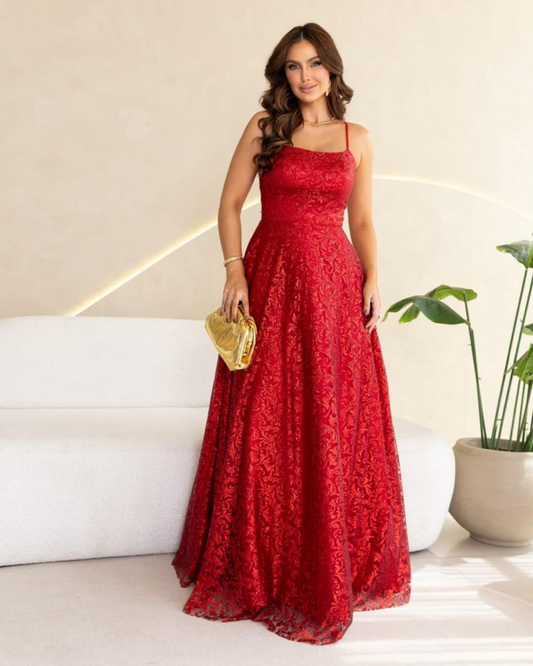 Vestido Tule Glitter Ref. 048997 - MARSALA