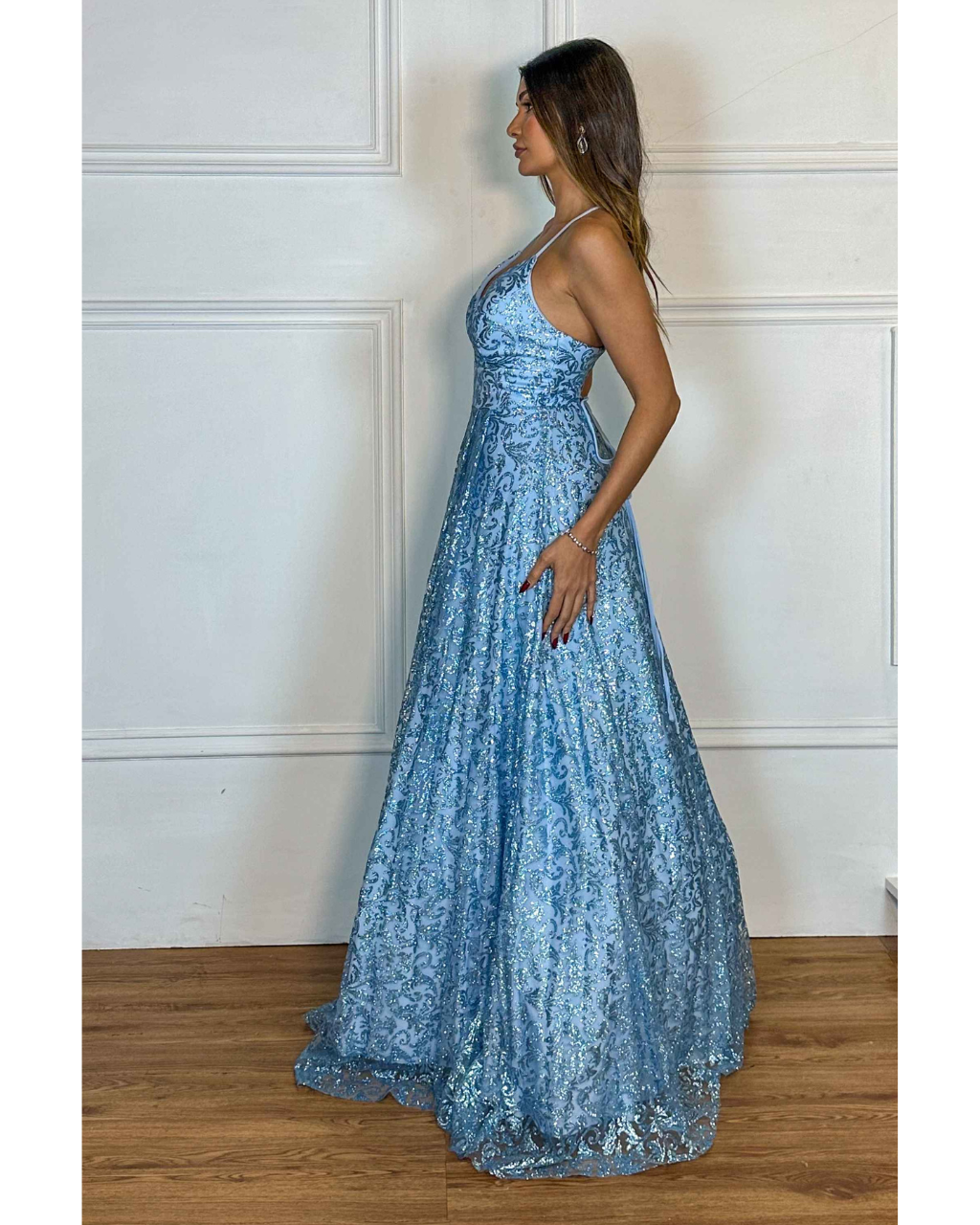 Vestido Longo Ref. 047151 - AZUL SERENITY