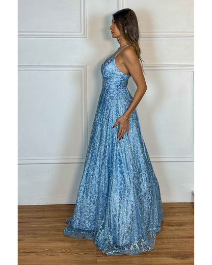 Vestido Longo Ref. 047151 - AZUL SERENITY