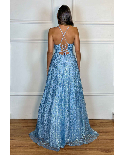 Vestido Longo Ref. 047151 - AZUL SERENITY