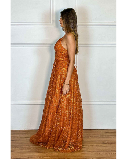 Vestido Longo Ref. 047151 - TERRACOTA