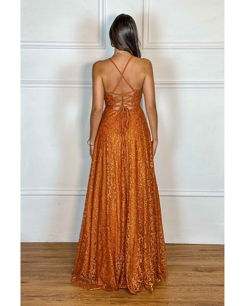 Vestido Longo Ref. 047151 - TERRACOTA