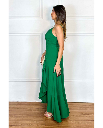 Vestido Longo Ref. 049108 - VERDE BANDEIRA