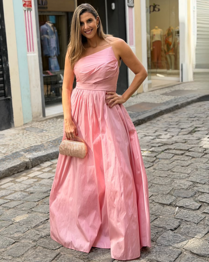 Vestido Tafetá Ref. 049111 - ROSE