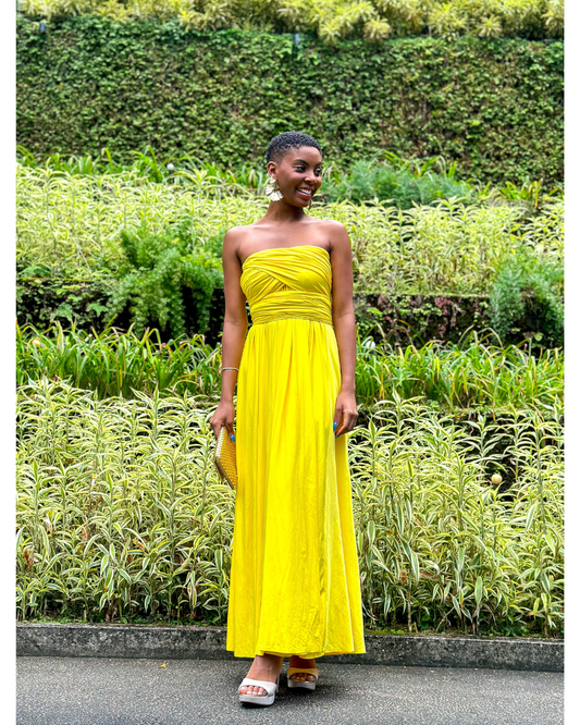 Vestido Wrap Dress Ref 044884 - AMARELO