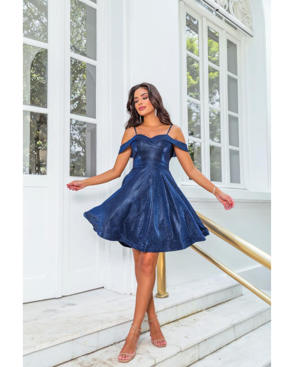Vestido Lurex Ref. 049330 - MARINHO