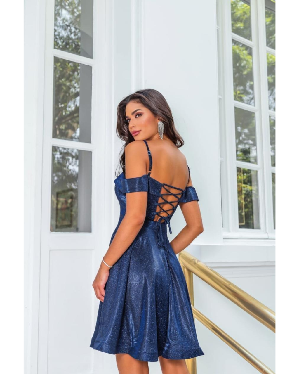 Vestido Lurex Ref. 049330 - MARINHO
