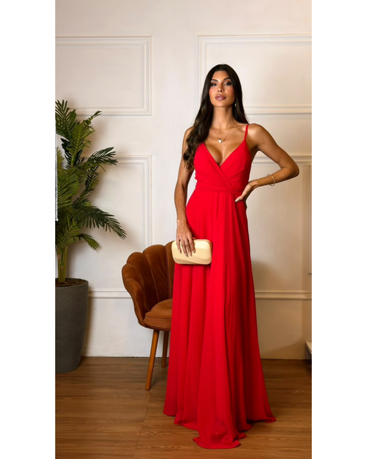 Vestido Longo Ref. 047152 - VERMELHO